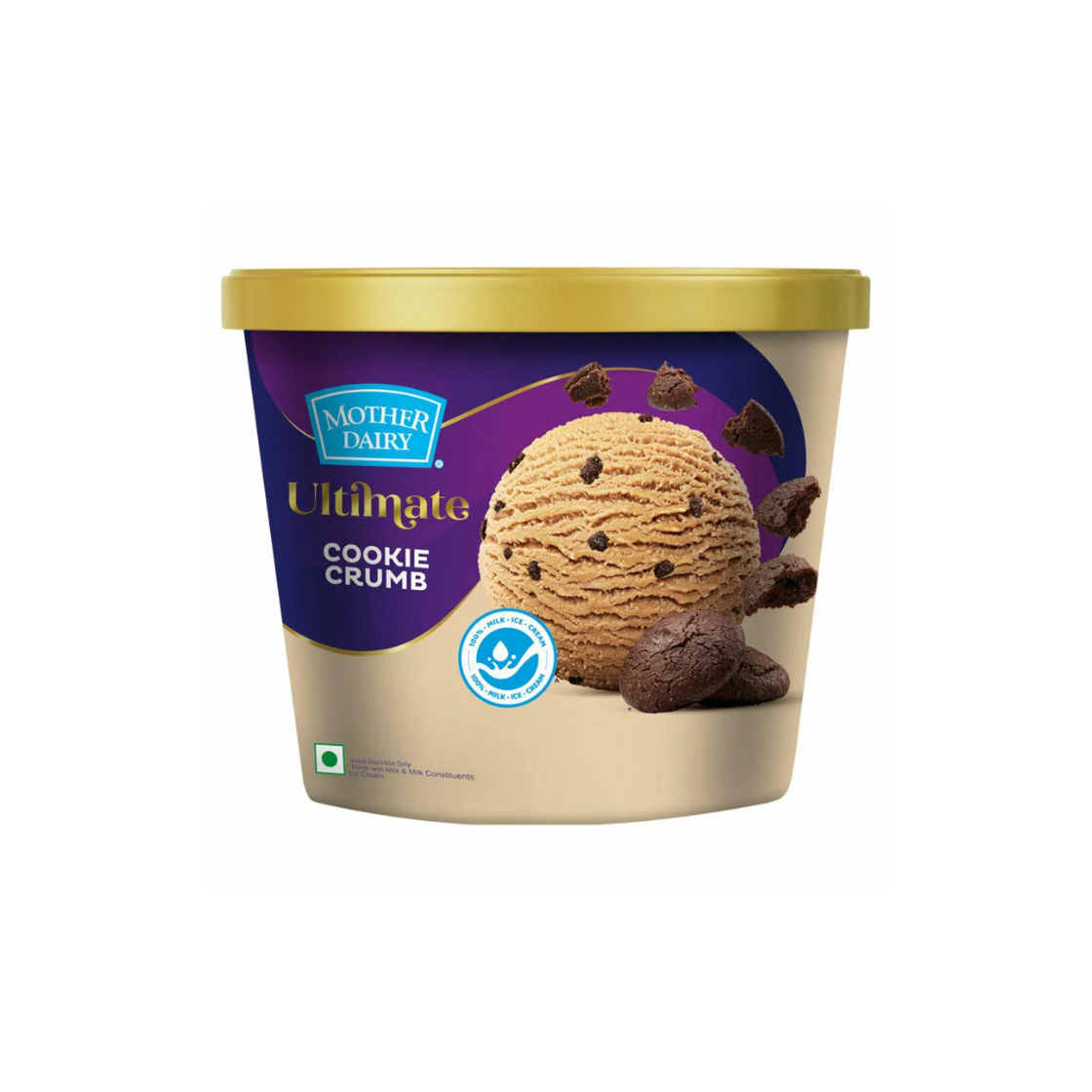 Mother Dairy Ultimate Cookie Crumb Ice Cream